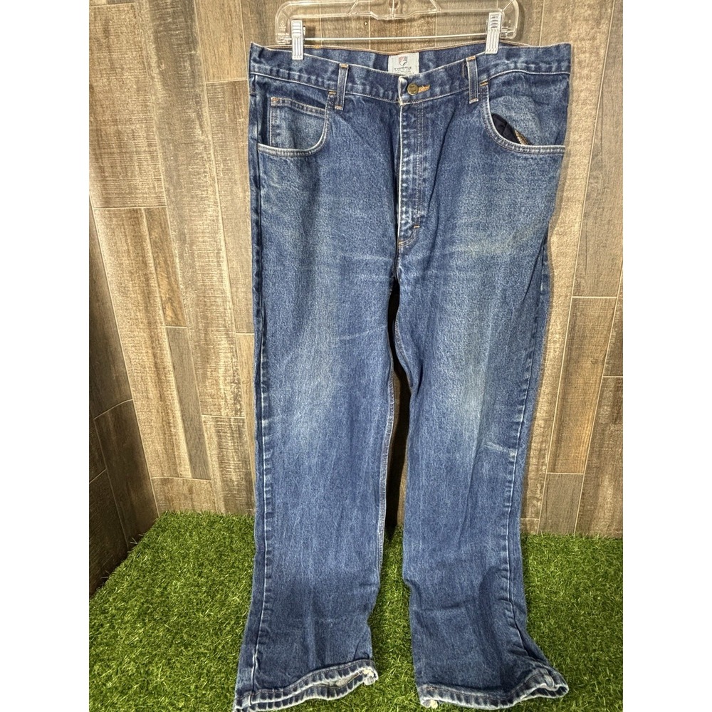 Vintage MVM Rodeo‎ Jeans Men's 40x34 Blue Denim Classic Western Workwear USA